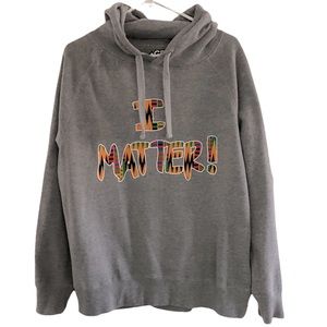 Get Fame.Us Men Gray Pullover Hoodie, Size 1X